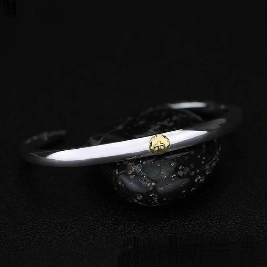 メンズ バングル ブレスレット 18金現行イーグル顔ブレス イーグル