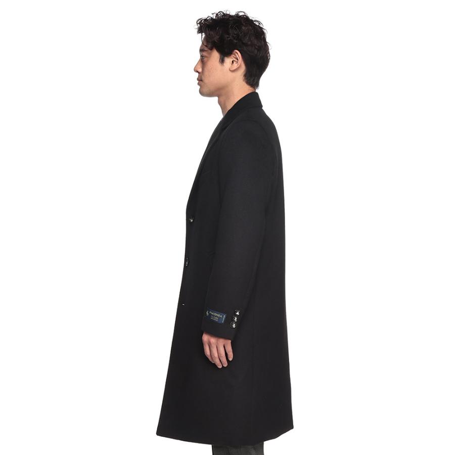 チェスターコート メンズ ビジネス 紳士 PIACENZA カシゴラ混 シングル