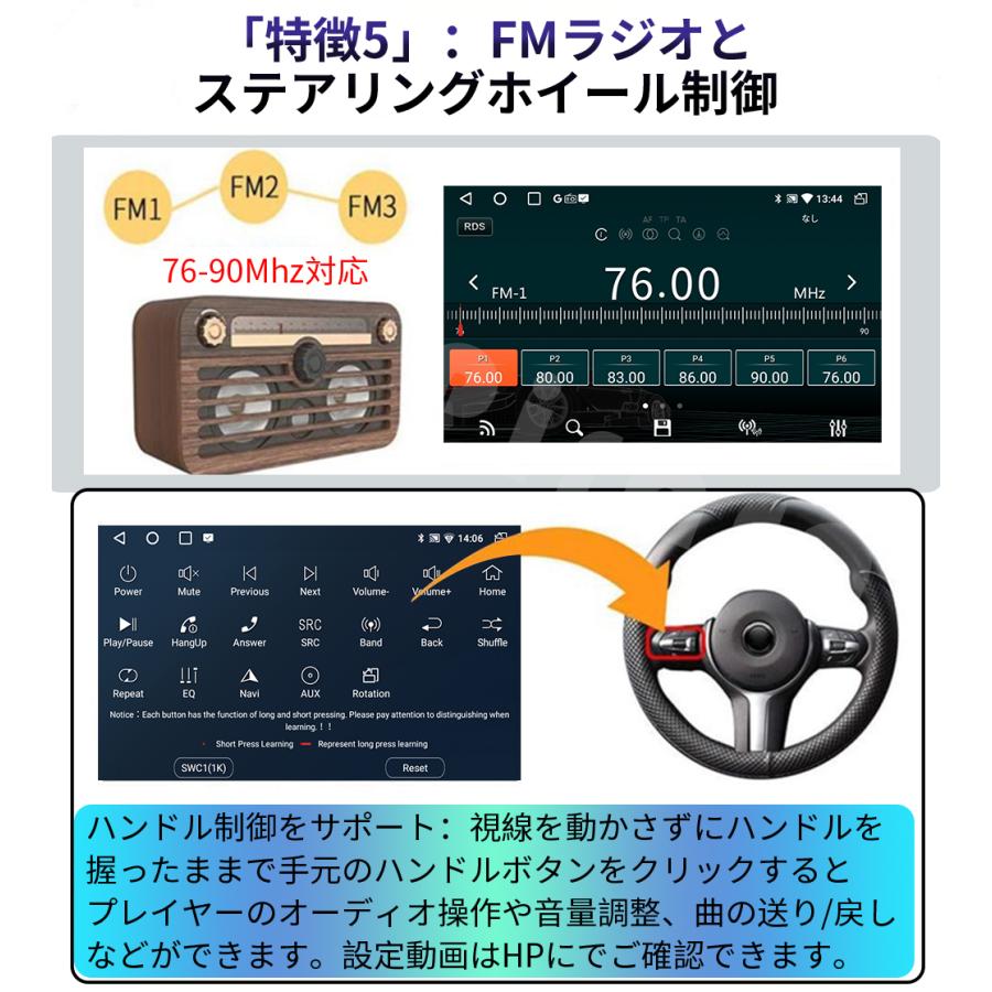N30F3 Android式カーナビ10インチ2GB+32GB 8コア 2DIN ラジオ