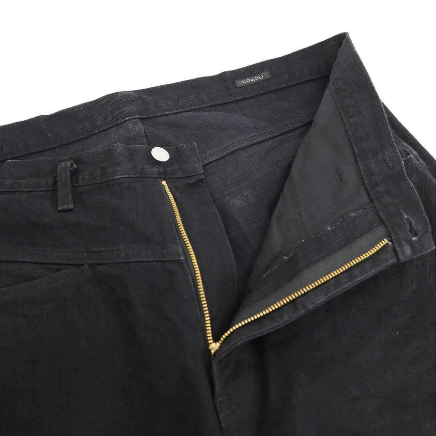 COMOLI（コモリ） 25AW ブラック テーパードデニムパンツ C03-03005