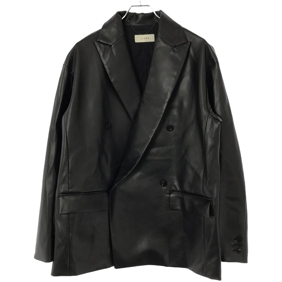 JieDa（ジエダ） 21AW FAKE LEATHER DOUBLE TAILORED JACKET フェイク