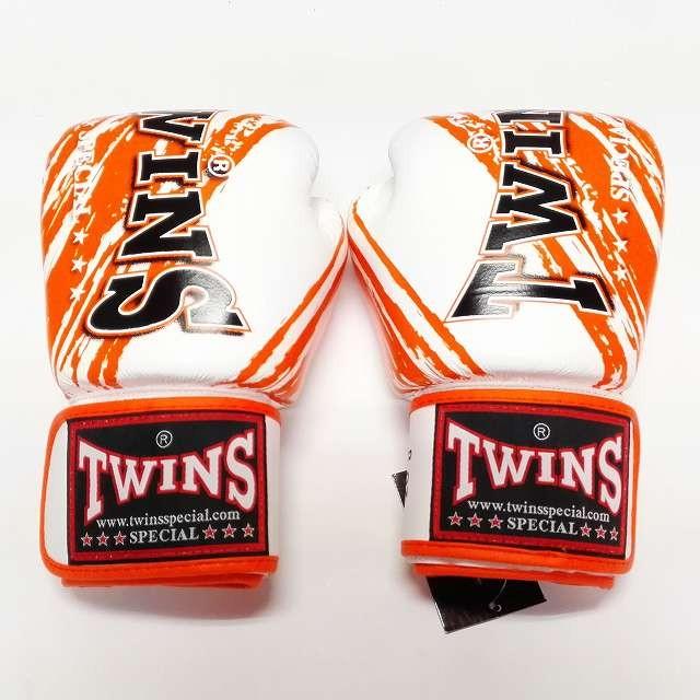 新品 正規 TWINS 本格ボクシンググローブ TWINS白オレンジ/ボクシング