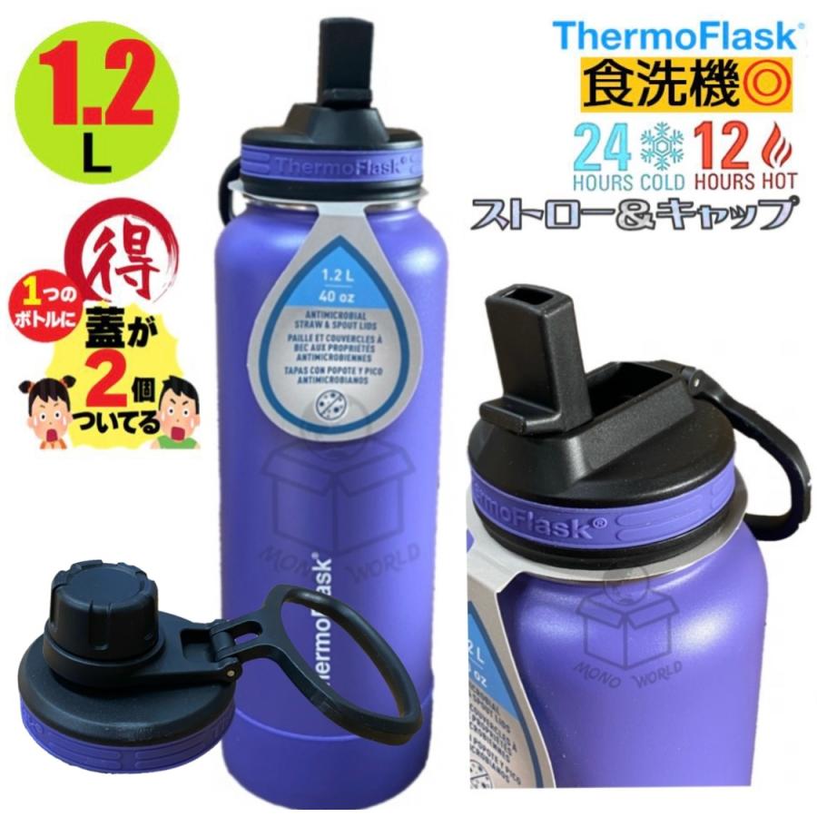 タケヤ フタ2個(2種類)付き ストロー型 丸呑み型 ThermoFlask サーモ