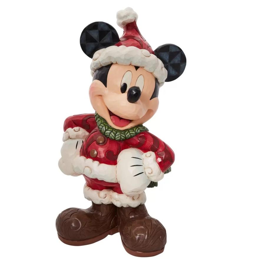 ジム ショア ディズニー サンタの置物 ミッキーマウス クリスマス デコ
