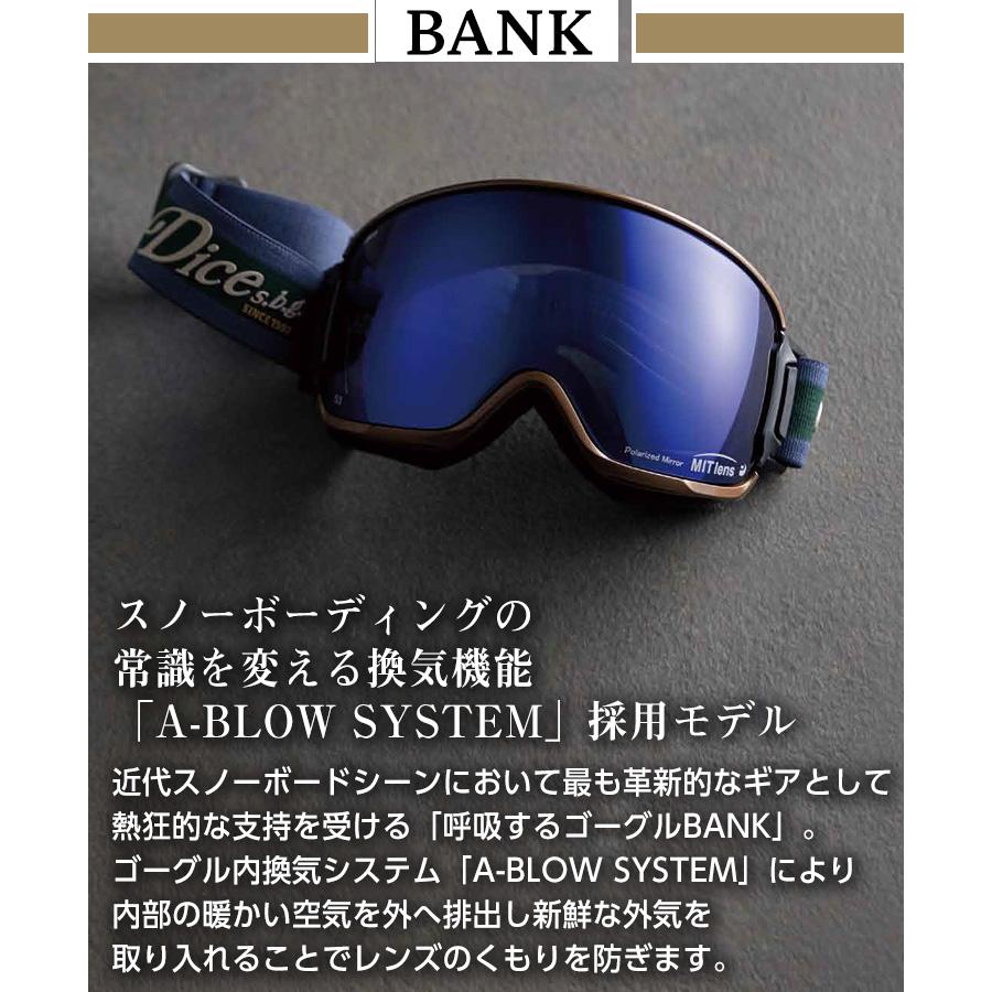 DICE（ダイス） 2026 DICE BANK バンク スノーボード ゴーグル BK55194