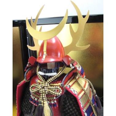 五月人形 兜 鎧 豪華 鎧飾り 鎧平飾り 武士道7号鎧金屏風セット : 人形