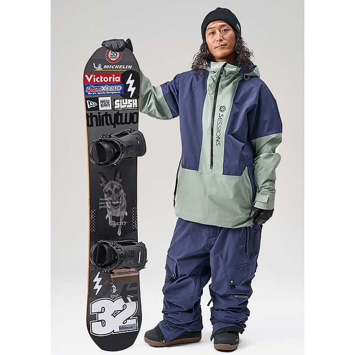 SESSIONS セッションズ SSFW250013 CHAOS PULLOVER JACKET PISTACHIO