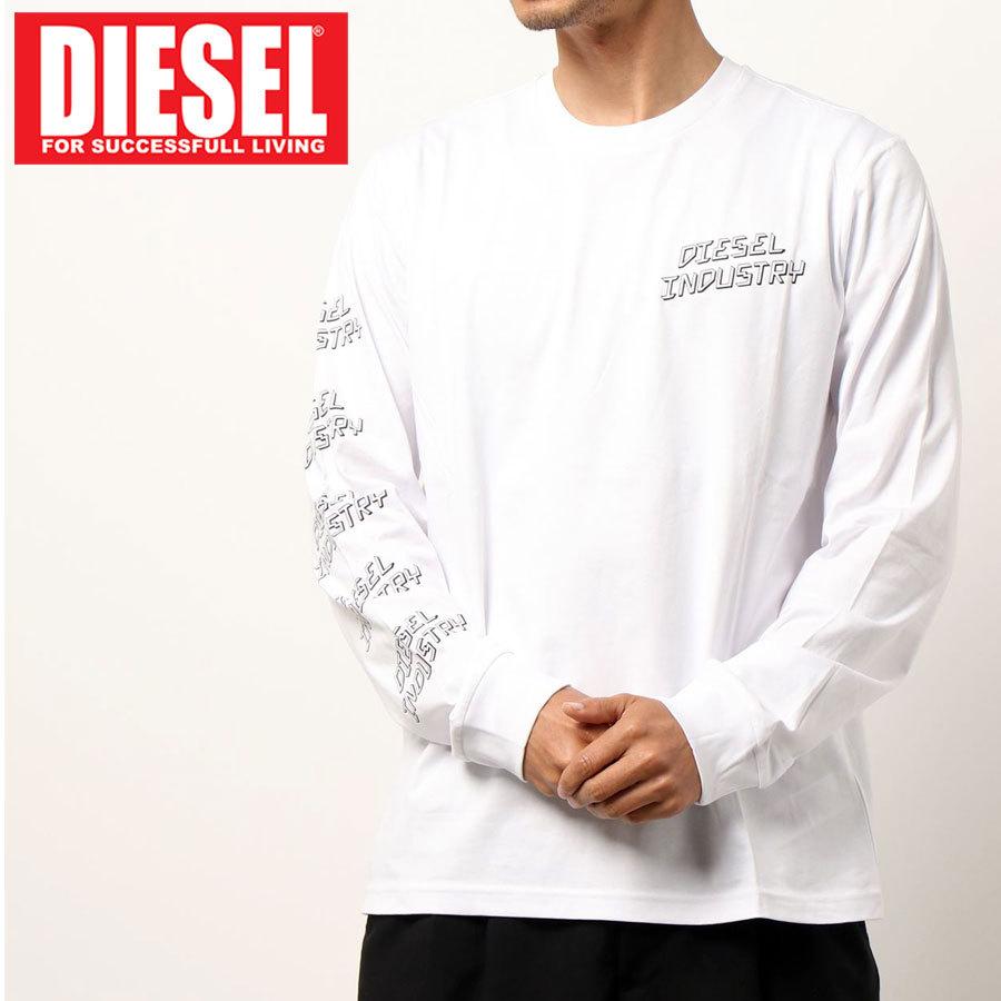 DIESEL（ディーゼル） ロンT ロゴプリント ロングスリーブ アーム