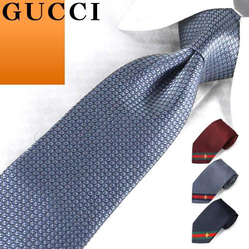 GUCCI（グッチ） ネクタイ ビー ハチ ストライプ柄 シルク イタリア製