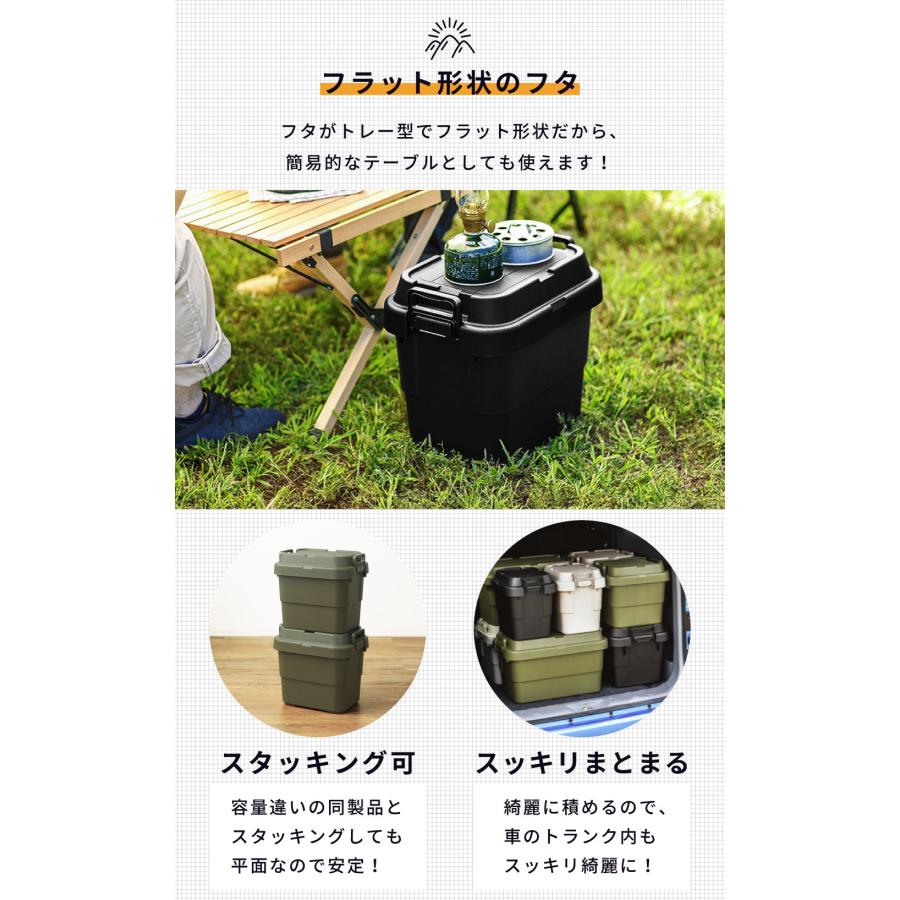 東谷 コンテナボックス 収納 2個セット キャンプ 20l スタッキング