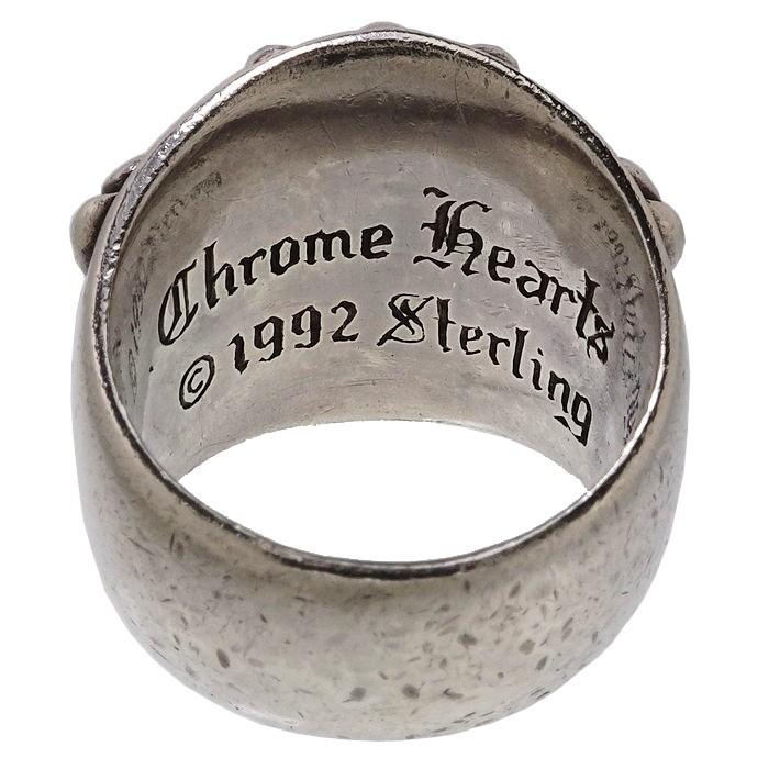 14号CHROME HEARTS/クロムハーツ キーパー リング・指輪 シルバー 21.7
