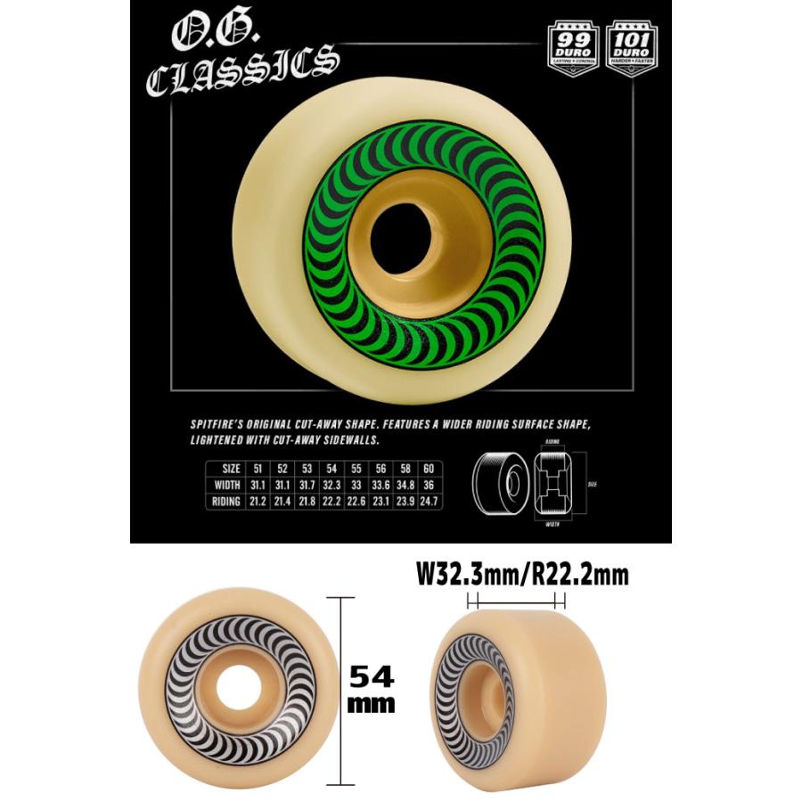 SPITFIRE WHEELS スケートボード スケボー ウィール スピット