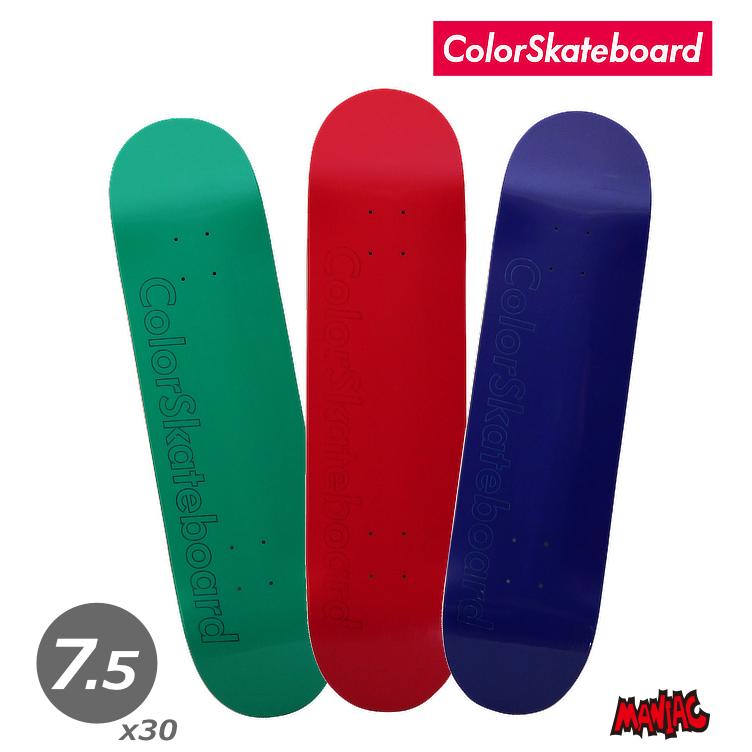 スケボー デッキ 単品 スケートボード カラースケート COLOR