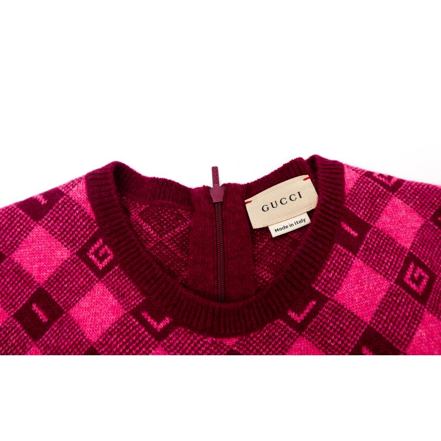 GUCCI（グッチ） ニット チルドレンズ チェック ワンピース キッズ