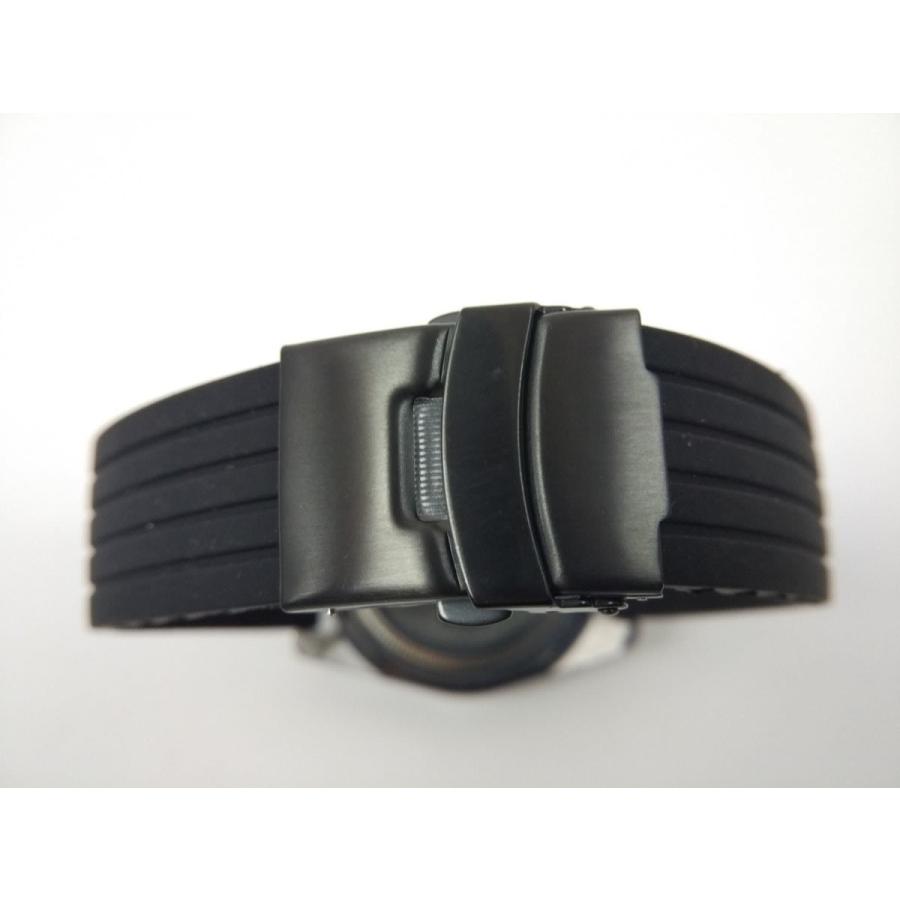 シリコンラバーストラップ 交換用腕時計ベルト Dバックル 22mm 全5色