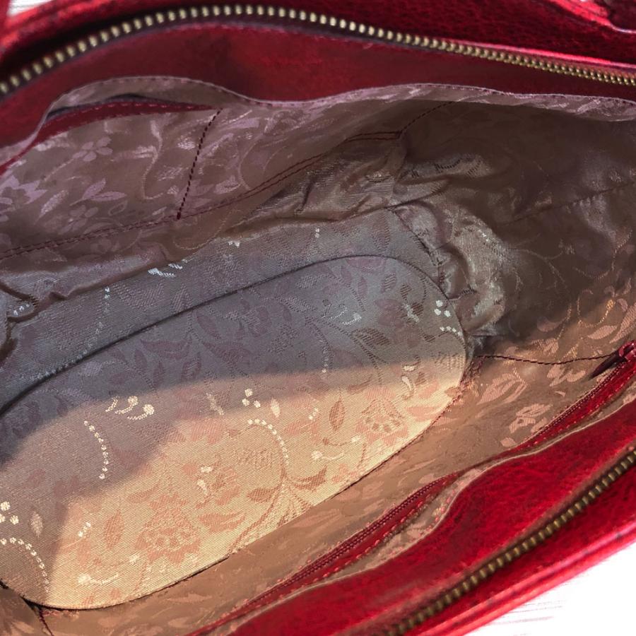 SALE！！！未使用 IBIZA イビサ レザー ハンドバッグ レザー 赤 レッド