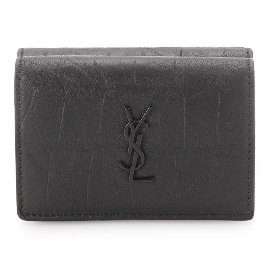 SAINT LAURENT サンローラン 3つ折り財布 小銭入れ付き ブラック