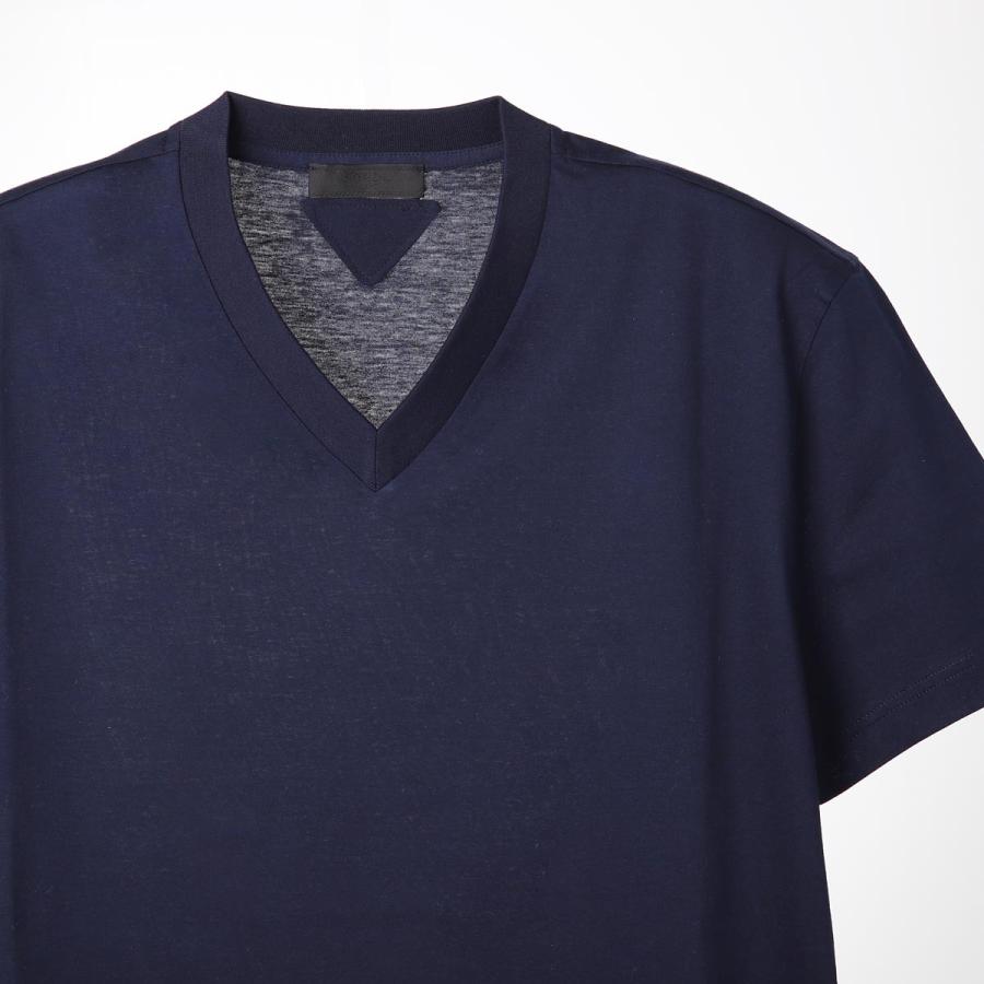 PRADA（プラダ） PRADA Vネック Tシャツ 3枚セット メンズ ujm493-ilk