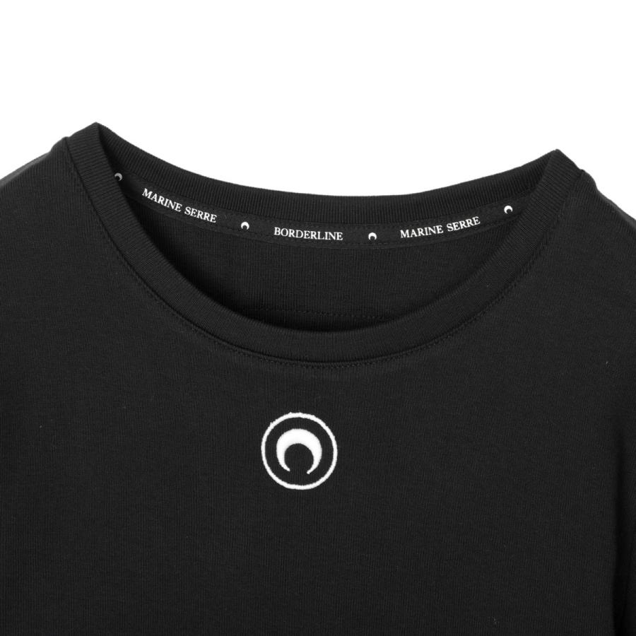 マリーン セル MARINE SERRE クルーネックTシャツ ORGANIC COTTON 1X1
