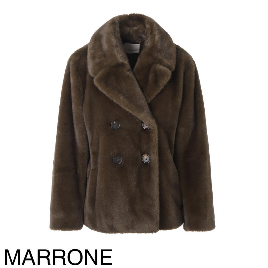 エスマックスマーラ S Max Mara ウールコート LAURA ファーコート