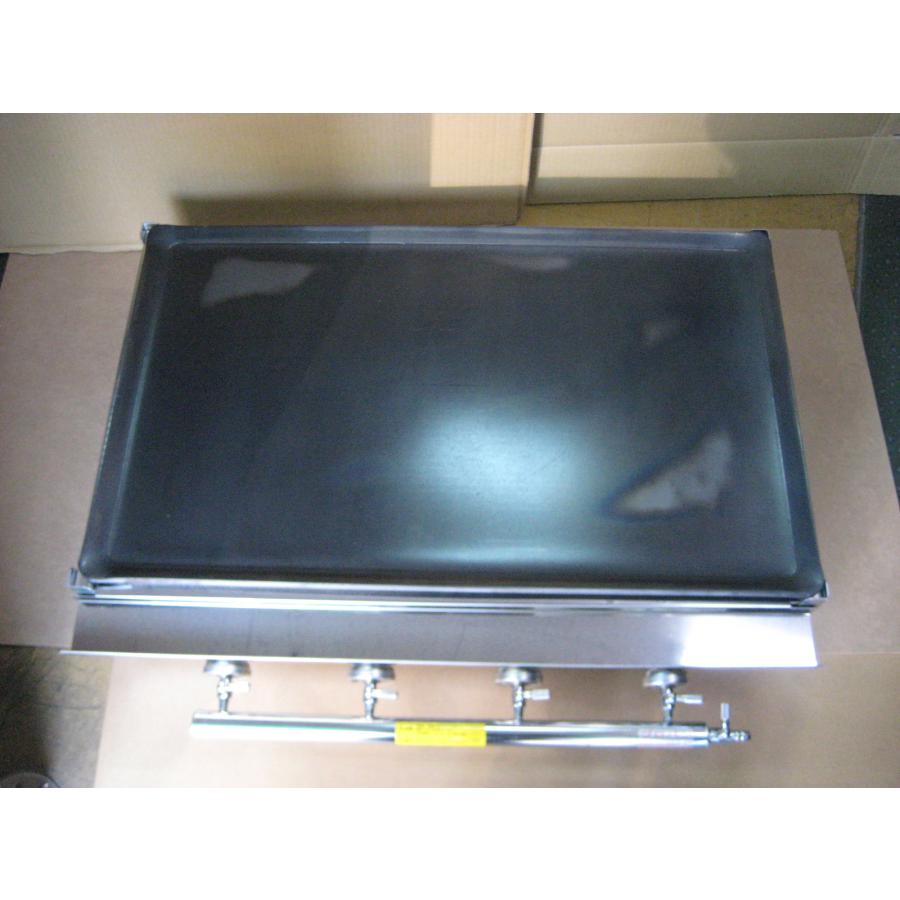 新品 業務用 ガス式 鉄板焼器 TS-75 [トユ付] (LPガス用) 横幅765 x