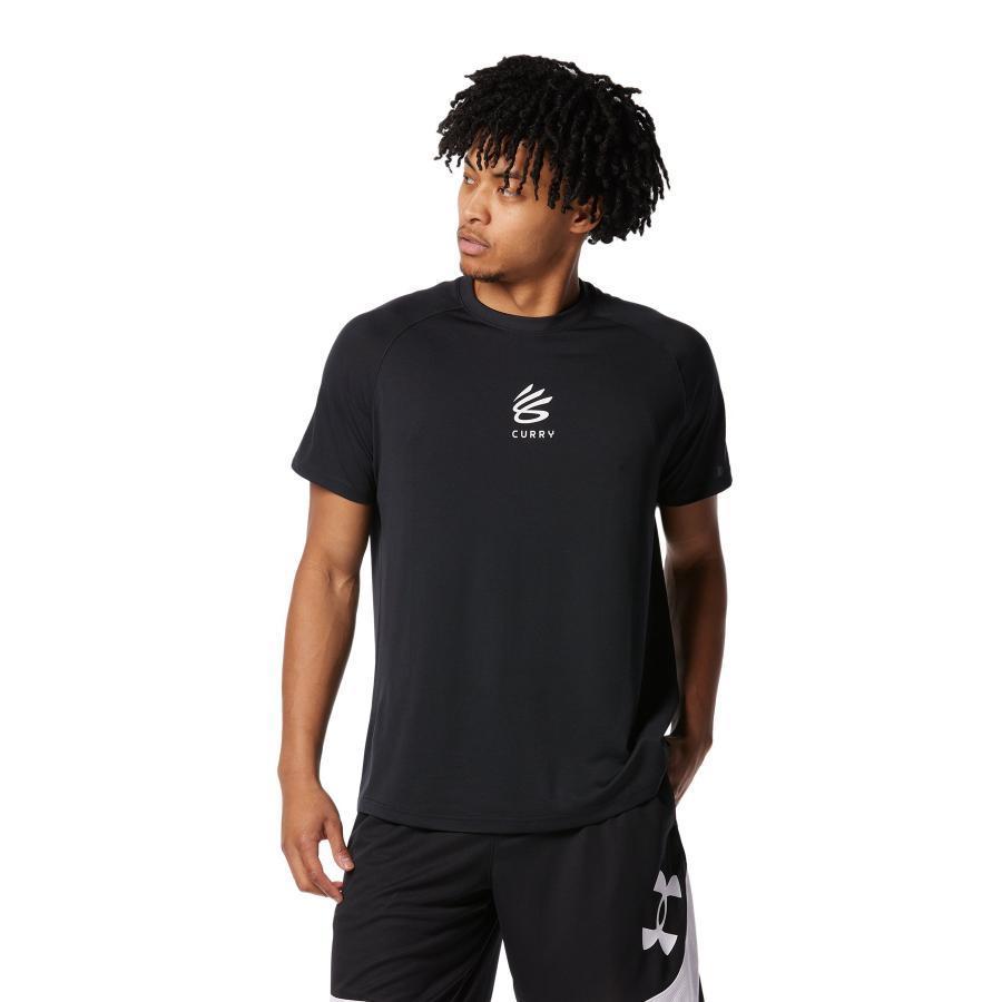 カリー NBA ウォリアーズ Tシャツ バスケ 黒 アンダーアーマー メンズ
