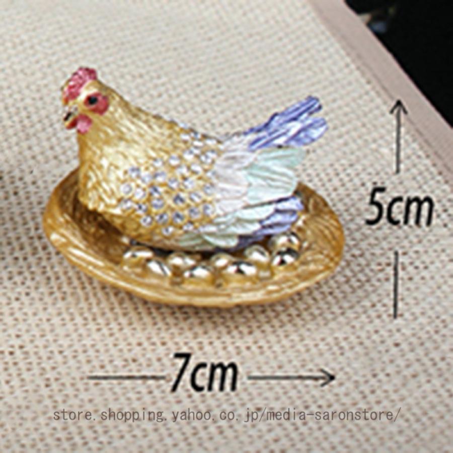 金属 ミニ 動物 鶏 金属鳥 彫刻 卓上装飾 アートホーム オフィス 装飾