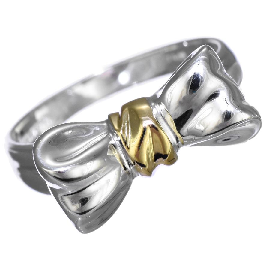 オールドティファニーコンビリボンリング9号 今週終わったら一旦