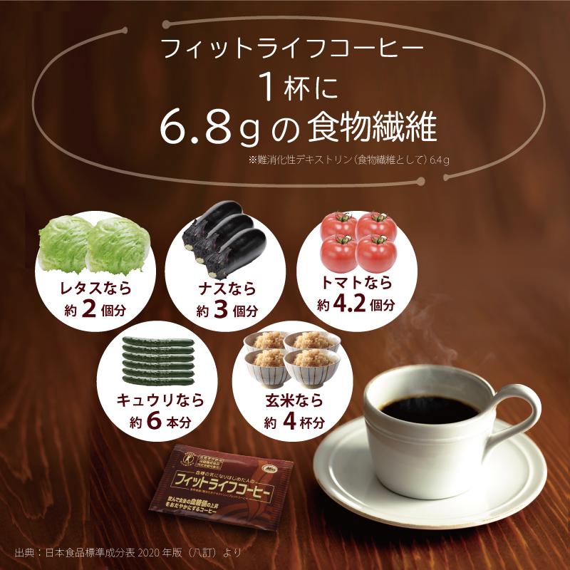 公式 フィットライフコーヒー 60包入り 1杯あたり123円 特定保健用食品