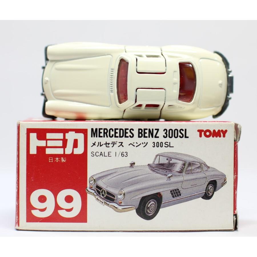 USED】トミカ 日本製 99 メルセデス ベンツ 300SL 赤TOMYロゴ