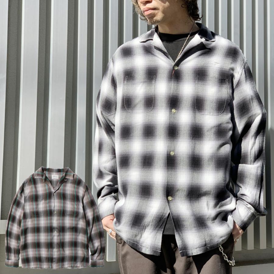 TOWNCRAFT（タウンクラフト） 全2色 オンブレチェックシャツ レーヨン