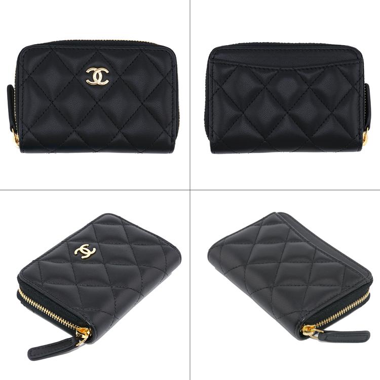 CHANEL（シャネル） マトラッセ ラムスキン クラシック ジップ コイン