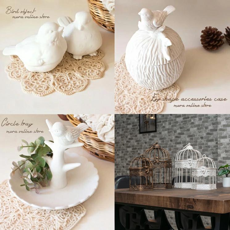 鳥かご 鳥雑貨 福袋 小鳥 コトリ オブジェ トレイ 4点セット
