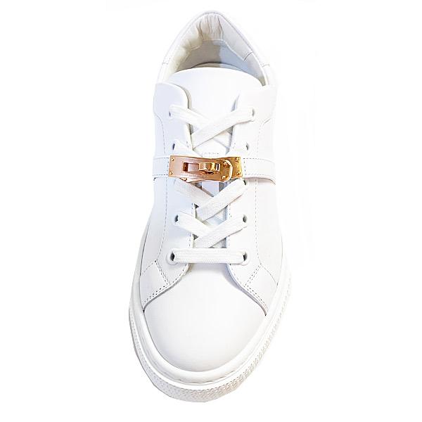 HERMES（エルメス） ≪ 新品 ≫ レザー スニーカー デイ ローカット