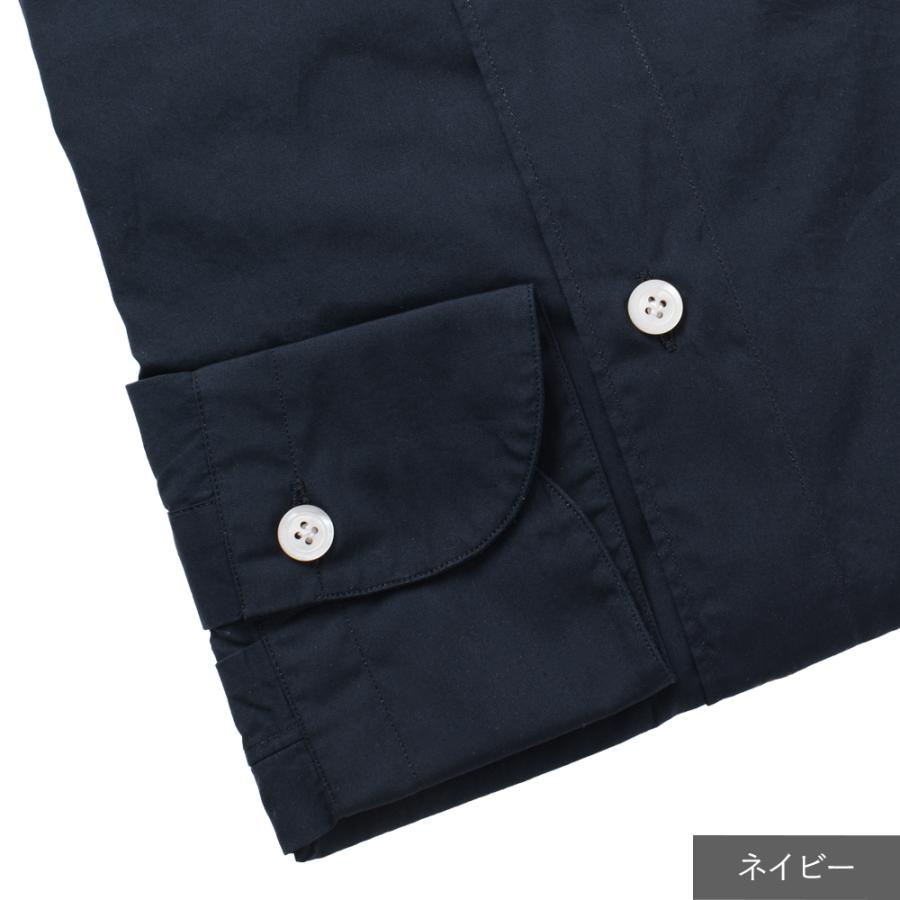 お値下げしました!フィナモレ ライトポプリンシャツ ALUMO社製 国内正規品 Finamore（フィナモレ） <選べる2つの襟> 通年 ALUMO社製 スイス高級