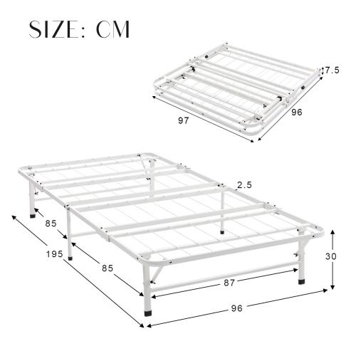 BTM 【全品8%OFF】パイプベッド 折りたたみ シングルベッド 軽量 組立