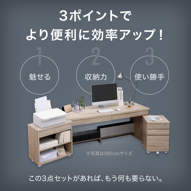 LOWYA（ロウヤ） デスク 140cm パソコンデスク 机 セット オフィス