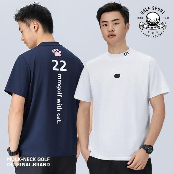 モックネック ゴルフシャツ ゴルフウェア メンズ ブランド MMGOLF 半袖