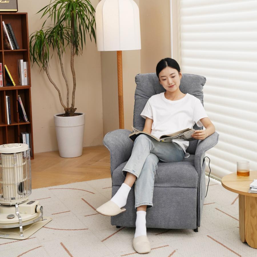 FlexiSpot リクライニングソファ 電動 一人掛け オットマン付き 電動