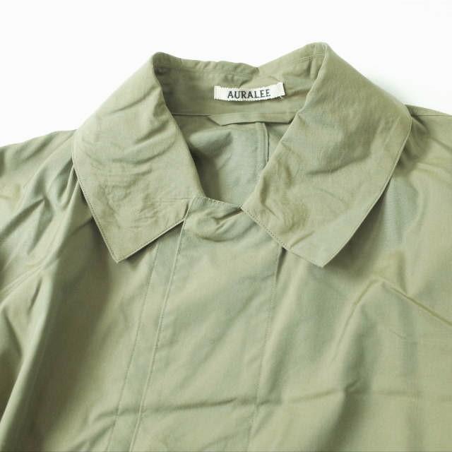 AURALEE オーラリー FINX CHAMBRAY BIG SOUTIEN COLLAR COAT