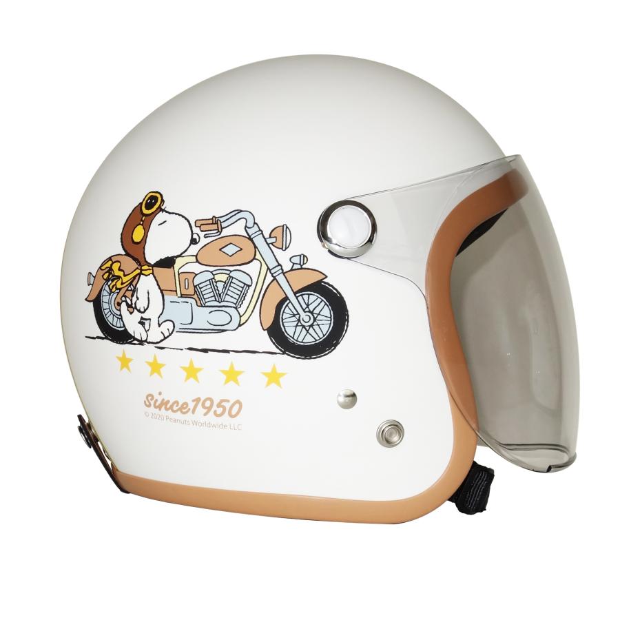 バイクヘルメット レディース 女性用 かわいい スヌーピーホワイト AXS