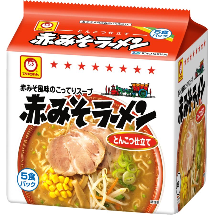 東洋水産 マルちゃん 赤みそ ラーメン 5食入 お客様ご要望商品 : カブ
