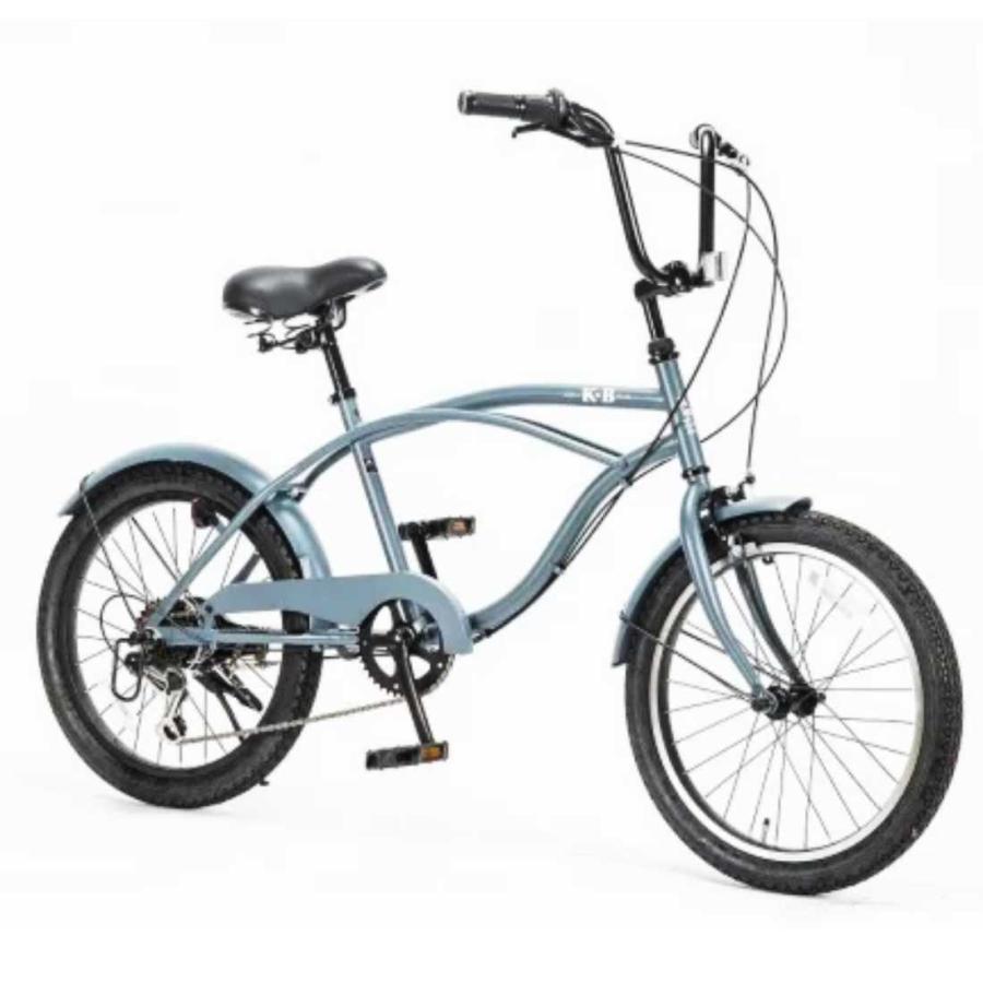 自転車 KB 206 外装6段変速 レインボー ビーチクルーザー 20インチ