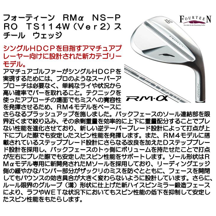 FOURTEEN（フォーティーン） RM-α アルファ NS-PRO TS114W（VER2