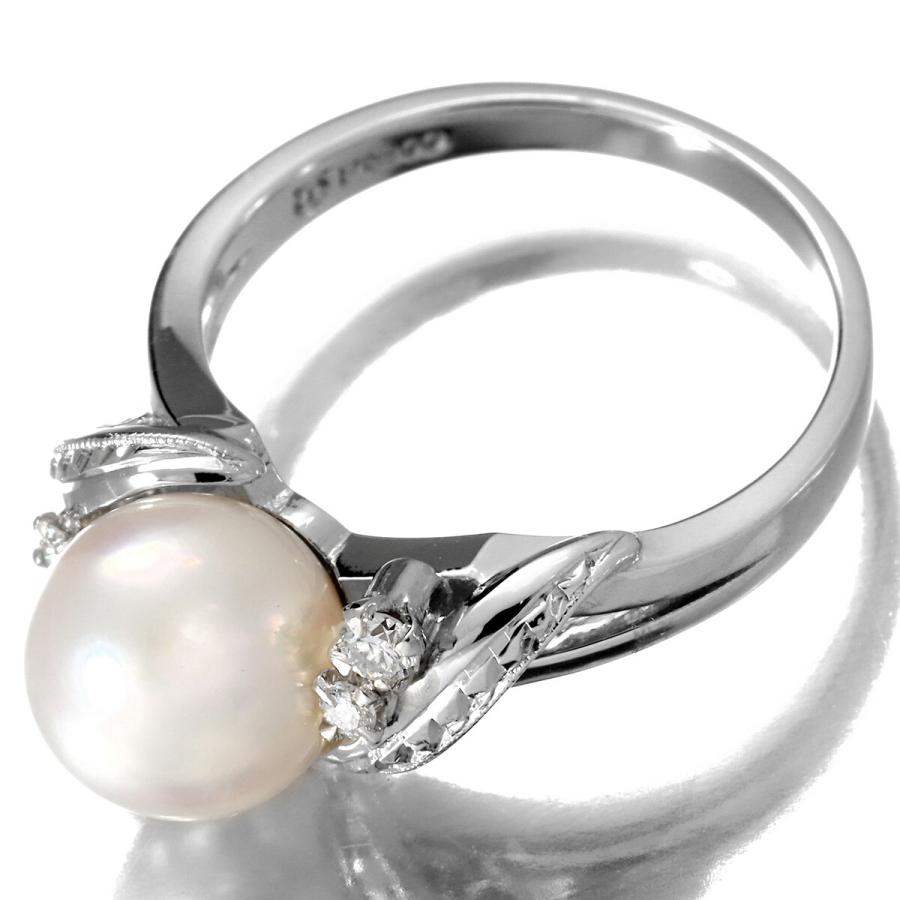 TASAKI（タサキ） パールリング 指輪 アコヤ真珠 8.1mm ダイヤモンド