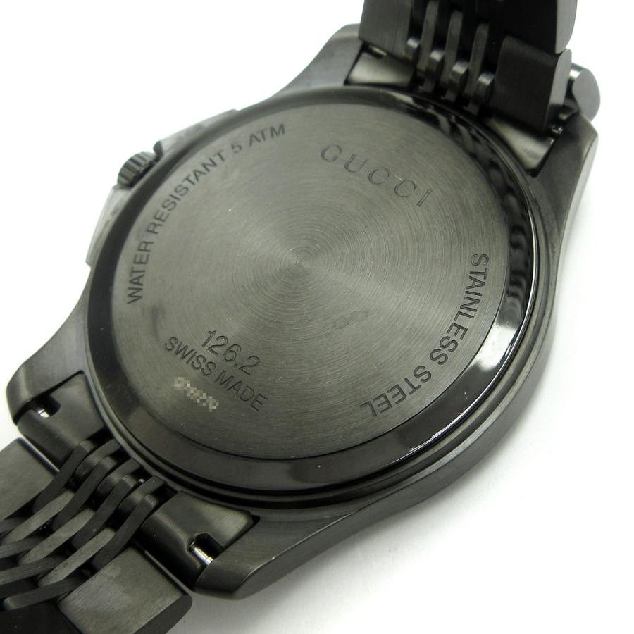 GUCCI（グッチ） 時計 Gタイムレス メンズ 黒 デイト ブラック 126.2