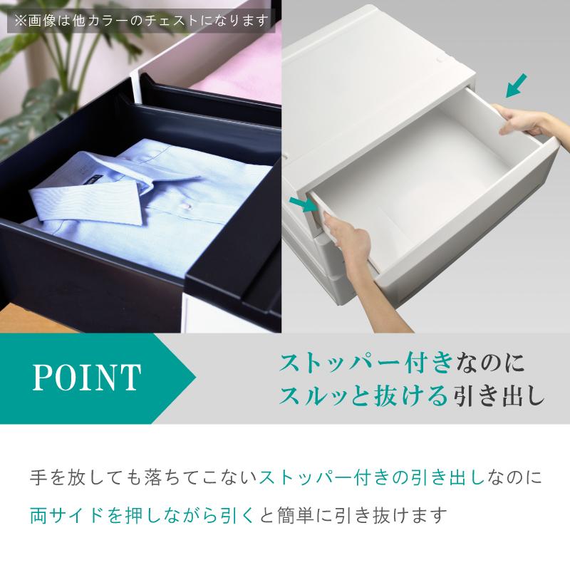 伸和（SHINWA） 衣装ケース 収納ケース プラスチック 引き出し 4段