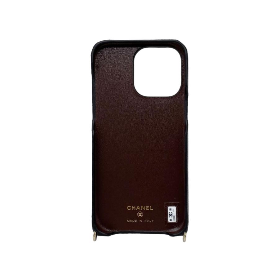 CHANEL（シャネル） iPhone15Pro ケース マトラッセ キャビアスキン