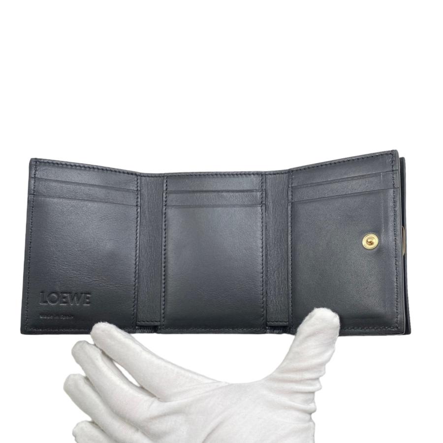 LOEWE（ロエベ） 3つ折り財布 パファー アナグラム トライフォールド