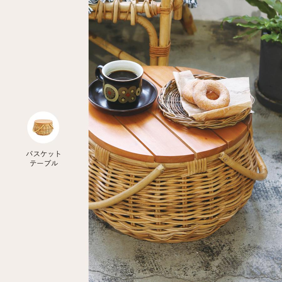 アラログ ラウンド2段バスケット ランドリーバスケット 洗濯かご